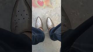 CHINESE METAL SHOES shortsvideo [upl. by Leind]