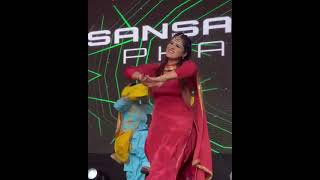 Girl in Red SatinSilk Dance with Punjabi Song [upl. by Schild]