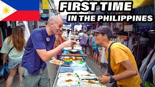 FILIPINO STREET FOOD Tour in Quiapo Market Manila 🇵🇭 KWEK KWEK  LUMPIA  SOTANGHON  Filipino food [upl. by Scottie]