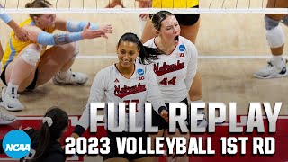 Nebraska vs LIU Brooklyn 2023 NCAA volleyball first round  FULL REPLAY [upl. by Losyram]