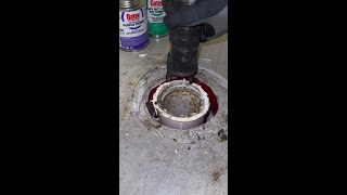 Replacing a Broken Toilet Flange [upl. by Aneles]