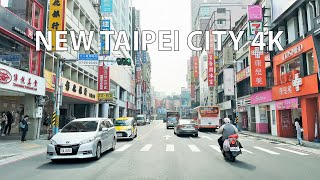 New Taipei City 4K  Driving Downtown  Taiwan [upl. by Yerak421]