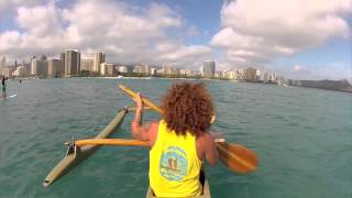 hawaiian canoe surfing [upl. by Jecon]