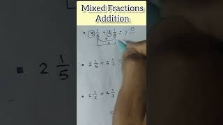 Addition of mixed fractions  Maths tricks  Quantitative aptitude test mathstricks ias maths [upl. by Endaira]