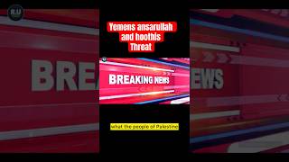 Yemens ansarullah and hoothis threat israel iran breakingnews gaza [upl. by Willey]