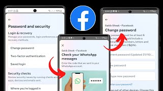 How to Change Password in Facebook Without WhatsApp Code  Make Important Changes in Accounts Center [upl. by Launam]