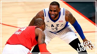 Kobe Bryant vs LeBron James LAST ASG Duel 20160215  Mamba for 10 Pts 7 Ast King for 13 Pts [upl. by Nil]