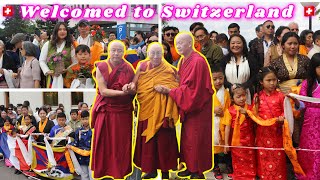 WE WELCOME YOUR HOLINESS TO SWITZERLAND 🇨🇭22062024  Gagafamily vlog  Tibetan vlogger [upl. by Creath992]