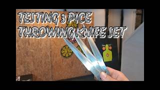 THRW CLUB THREE PICE THROWING KNIFE SET [upl. by Dania467]