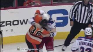 Brandon Dubinsky vs Zac Rinaldo Feb 11 2012 [upl. by Candra452]