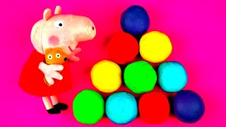 Peppa Pig PlayDoh Surprise Eggs Disney Frozen Cars 2 Hello Kitty Spongebob Monsters Inc FluffyJet [upl. by Lemuela]