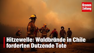 Hitzewelle in Südamerika Waldbrände in Chile forderten Dutzende Tote  kronetv NEWS [upl. by Narmak746]