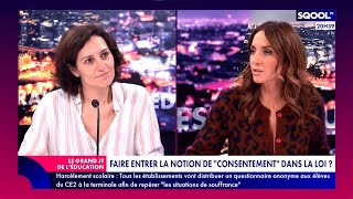 Le Grand JT de lÉducation 18112024  Faire entrer la notion de quotconsentementquot dans la loi [upl. by Kalman]