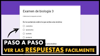 ✅ Cómo VER RESPUESTAS de un Formulario en Google Forms 2024 🚀 Tutorial de GOOGLE FORMS [upl. by Galateah]