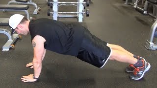 Plank Drill for Stronger Abs Chest and Triceps [upl. by Ricker]