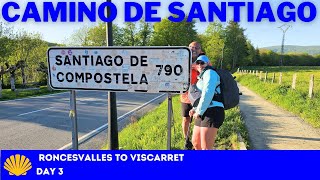 Camino de Santiago in two minutes  Day 03 Roncesvalles to Viscarret [upl. by Atelahs246]