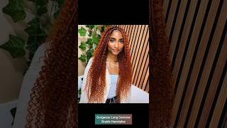 Gorgeous Long Cornrow Braids Hairstyles For Black Women shorts hairstyles braids [upl. by Aleunam]