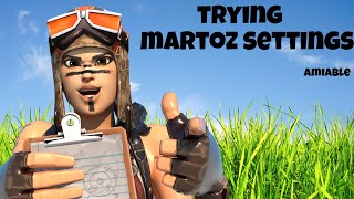 │ Trying Martoz Settings │Fortnite Solo Victory Royale │ Amiable Ω │ [upl. by Nenney185]