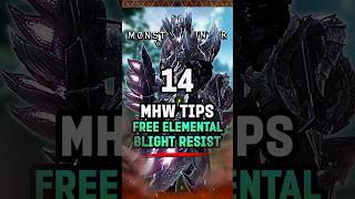 14 Free Blight Resist  Essential Hidden Tips in Monster Hunter World MHW MonsterHunter Gaming [upl. by Zurciram953]