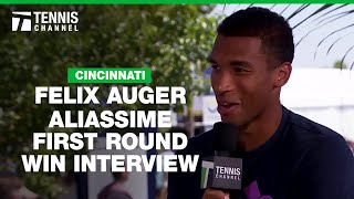 Felix Auger Aliassime Celebrating His Bronze Medal  2024 Cincinnati 1R [upl. by Arenat]