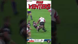 Ruan Venters Epic Bump Lions vs Sharks Currie Cup Final curriecupfinal highlights [upl. by Nimajnab410]