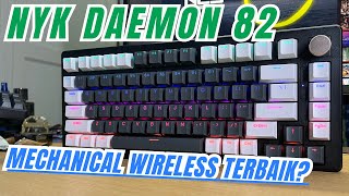 Wireless Mechanical Keyboard Cuma 500RB Review NYK Daemon 82MKN09 [upl. by Llenyaj]