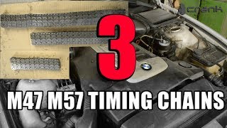 BMW M47 M57 Timing Chain Replacement on E39 E60 E90 E70 E54 E65 E46 E81 Part 3 [upl. by Noiztneb]