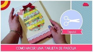 Tarjeta de Pascua manualidad facil by Fantasvale  Ideas creativas [upl. by Kolivas]