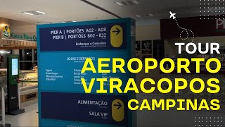 AEROPORTO VIRACOPOS CAMPINAS Terminal Domestico Retirada Bagagem e Conexão [upl. by Delwyn]