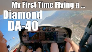 My First Time Flying a Diamond DA40 [upl. by Vlad]