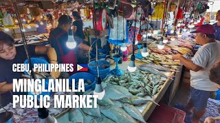 🇵🇭 4K Minglanilla Public Market  Walking Tour  Cebu Philippines [upl. by Alimrahs648]