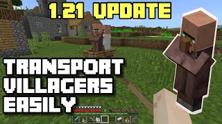 Best Way to Transport Villagers in Minecraft 121 Step by Step Guide [upl. by Luapnaes635]