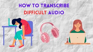 How to Transcribe A NOISY Transcription Job  Tips For Beginners [upl. by Warthman]