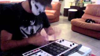 Feed Me  One Click Headshot  Remix Dubstep Akai MPC Scarfinger Live Freestylem4v [upl. by Cullen]