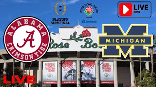 Michigan vs Alabama Live Stream  2024 CFP Semifinal  2024 NCAAF College Football Rose Bowl Game [upl. by Nimrak]