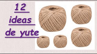 12 DIY IDEAS from jute with your own hands Crafts made of jute with your own hands [upl. by Buck]