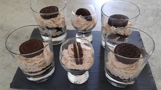 verrine Oreo  ديسير كاسات الاوريو [upl. by Imre]