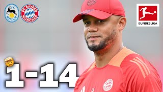 14 FC Bayern Goals at Kompany Debut  FC RottachEgern vs FC Bayern 114  Highlights [upl. by Sidnac662]