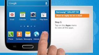 How to reply to an email in Samsung® GALAXY S4 [upl. by Ardnoed]