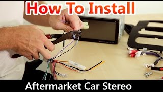 How to Install an Aftermarket Car Stereo Wiring Harness and Dash Kit [upl. by Fried]