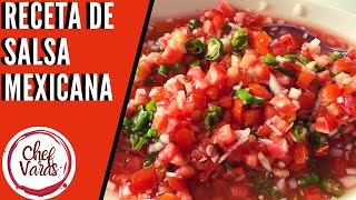 Receta de Salsa Mexicana [upl. by Florance38]