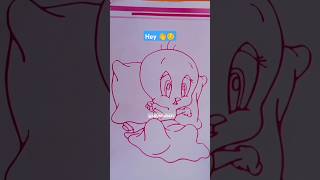 Making drawing of Tweety Bird in normal ver and if u like it so comment please 😁  soumya5447 [upl. by Autrey]