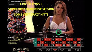 Immersive Roulette Massive hit £100  £7000 [upl. by Enelrahs408]