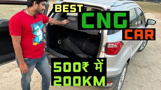 Ford ecosport CNG ownership review आज की date में best CNG car  Aftermarket CNG [upl. by Donetta]