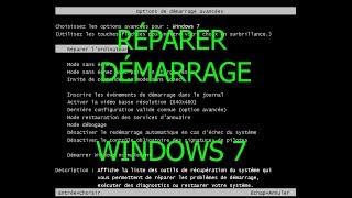 TUTO Comment réparer le démarrage de Windows 7 [upl. by Thayne648]