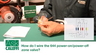 How do I wire the 644 poweronpoweroff zone valve [upl. by Auqenahc433]