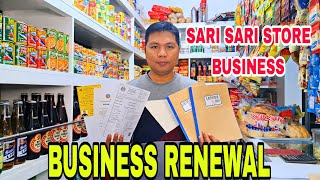 BUSINESS PERMIT RENEWAL STEP BY STEP  SARI SARI STORE BUSINESS [upl. by Htiaf]