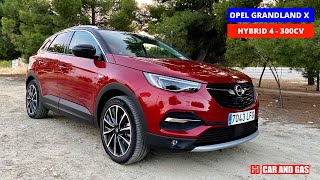 Probamos el Opel Grandland X Hybrid 4 300CV  CAR and GAS  Test drive  Review  Español [upl. by Laamak]