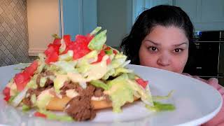 My Ultimate Ground Beef Tostadas  Dinner Recipe subscribe [upl. by Bully527]