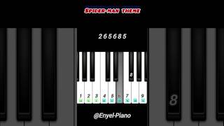 SpiderMan themepiano tutorial [upl. by Kwei]